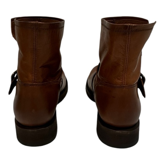 Frye Veronica Brown Leather Ankle Bootie Size 8.5 - Picture 6 of 14